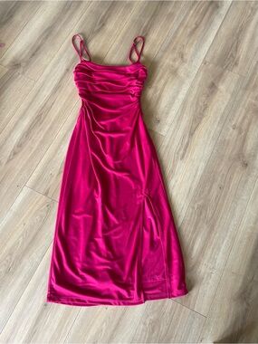 ASTR the label Fuchsia Midi Slip Dress